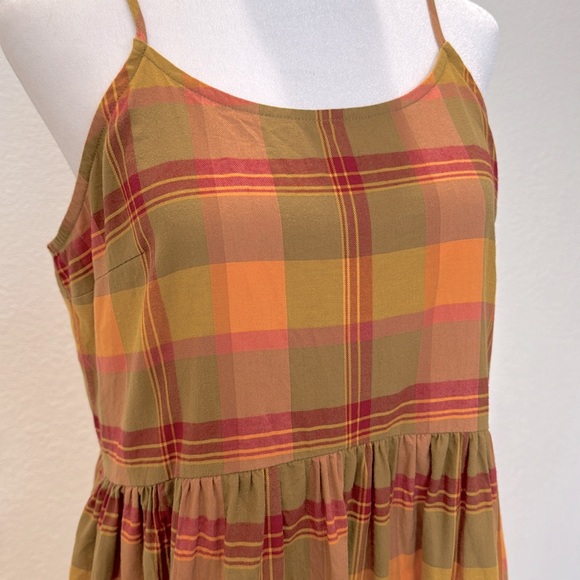 Madewell women’s stripped skater spaghetti strap dress size medium - Picture 6 of 7